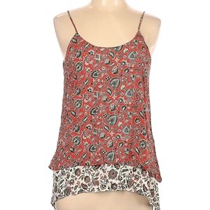 ~KAREN KANE~ GORGEOUS PRINT DOUBLE LAYERED TANK